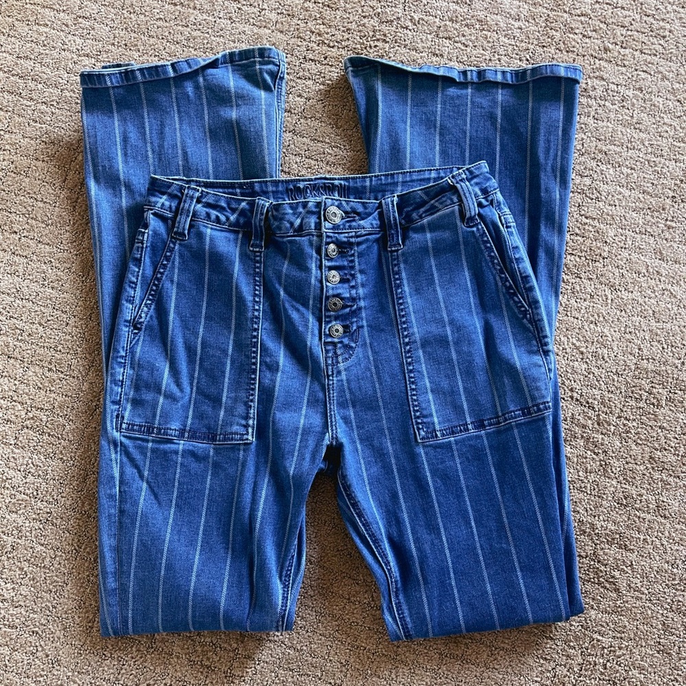 Rock & Roll denim flare jeans